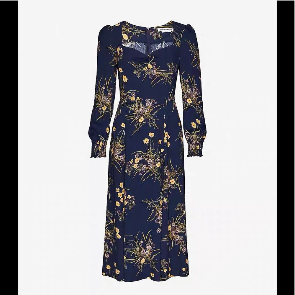 Reformation hunt dress Mademoiselle  AUTHENTIC🍒 - Picture 9 of 17